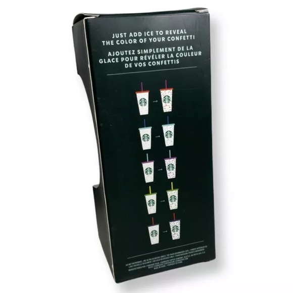 Starbucks Reusable Cold Cups Color-Change Confetti  - New in box - Picture 2 of 2